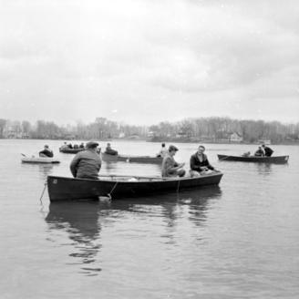 Pêche à la perchaude au Québec, 1964. 